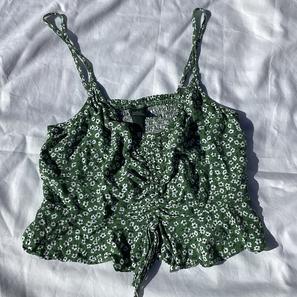 Wild Fable Green Floral Camisole